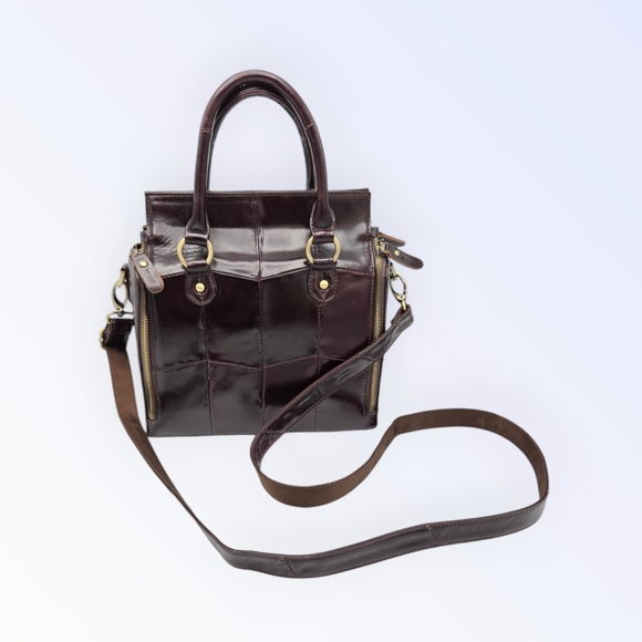 Cobbler Legend Brown Leather Bag Crossbody Satchel Organizer Purse - Picture 5 of 16